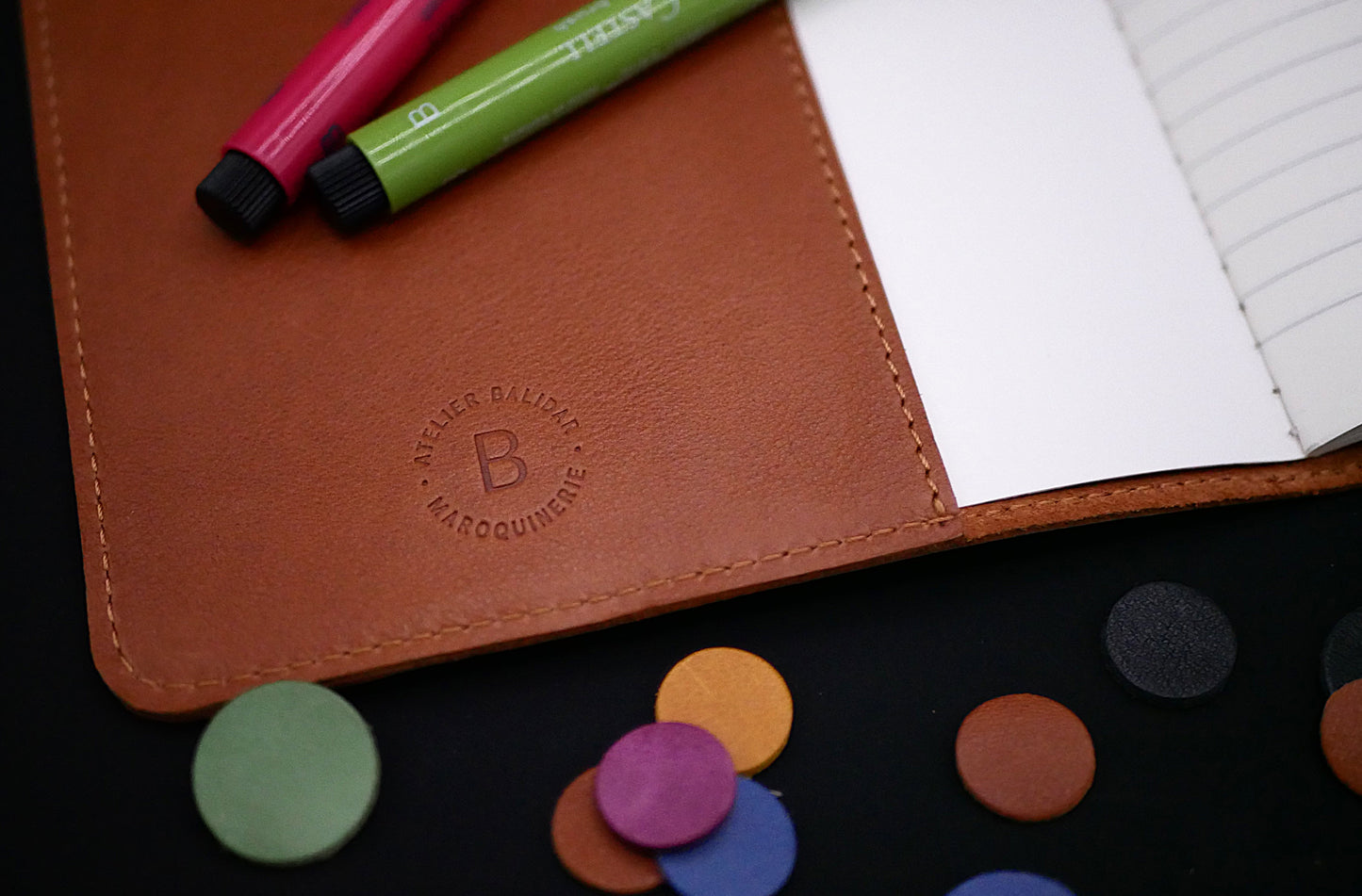 Carnet en cuir Suzanne - Fabrication artisanale française - Idéal pour voyageurs & écrivains