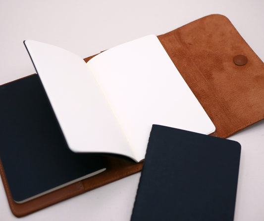 Carnet en cuir Suzanne - Fabrication artisanale française - Idéal pour voyageurs & écrivains