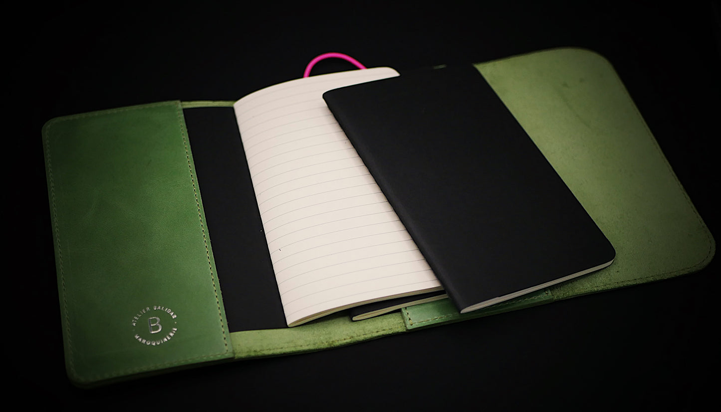 Carnet en cuir Suzanne - Fabrication artisanale française - Idéal pour voyageurs & écrivains