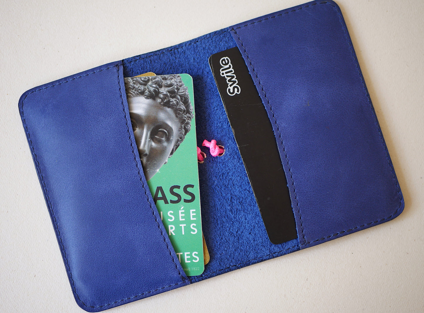 Porte-cartes en cuir personnalisable